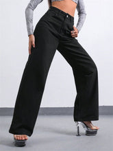 RISEN – Amanda – Jeans mit mittelhohem Bund und weitem Bein